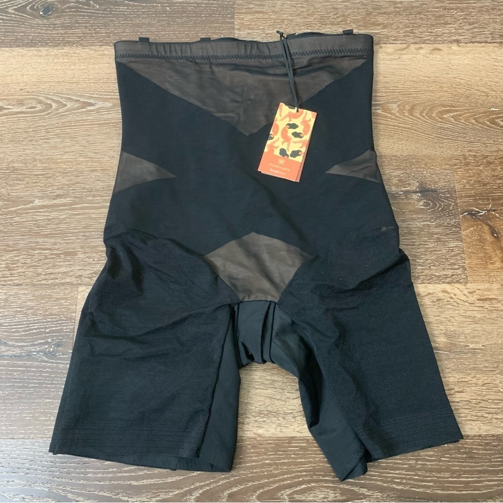 Honeylove womens black super power shorts 1X NWT